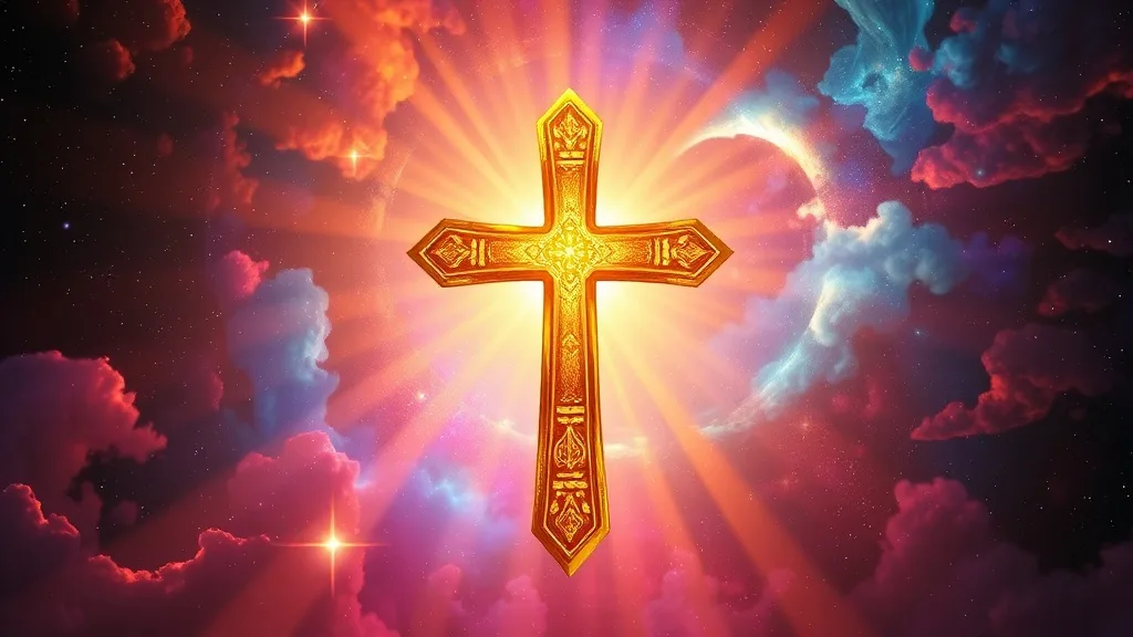 Dream symbol: gold bright cross: symbolism: Power and Authority