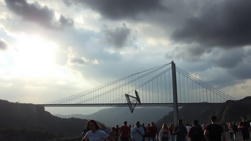 Dream symbol: hanging bridge: scenarios: Dream of a Bridge Collapse