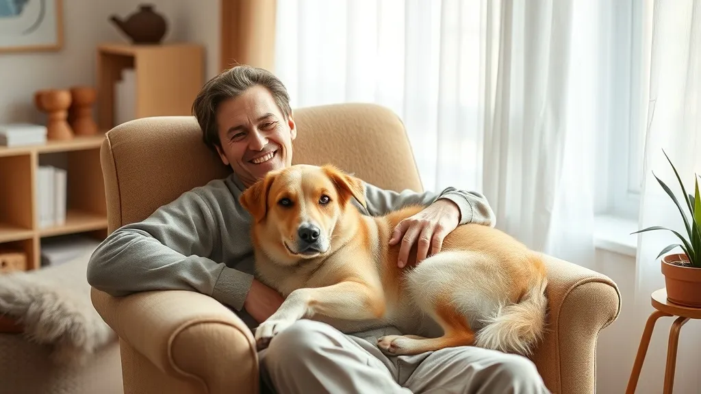 Dream symbol: dog on chair: scenarios: Dream about a Dog Sharing a Chair with a Person Dream symbol: dog on chair: scenarios: Dream about a Dog Sharing a Chair with a Person