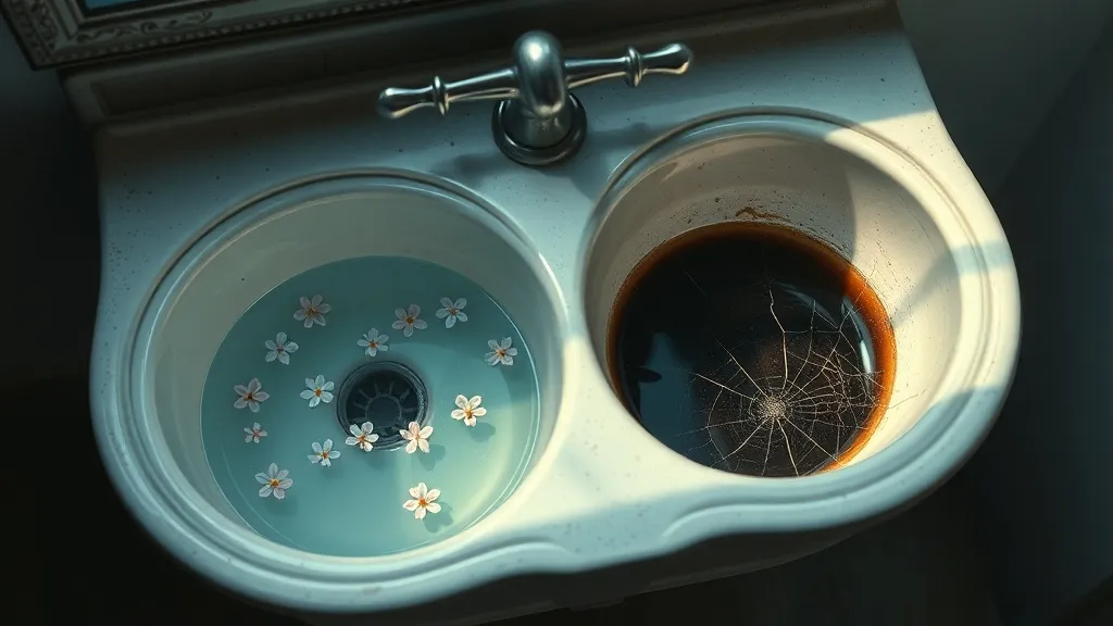 Dream symbol: sink with two sides: symbolism: Masculine and Feminine Energies
