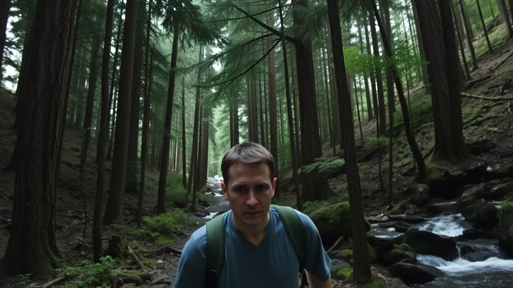 Dream symbol: downhill walking: scenarios: Dream of Walking Downhill in the Woods
