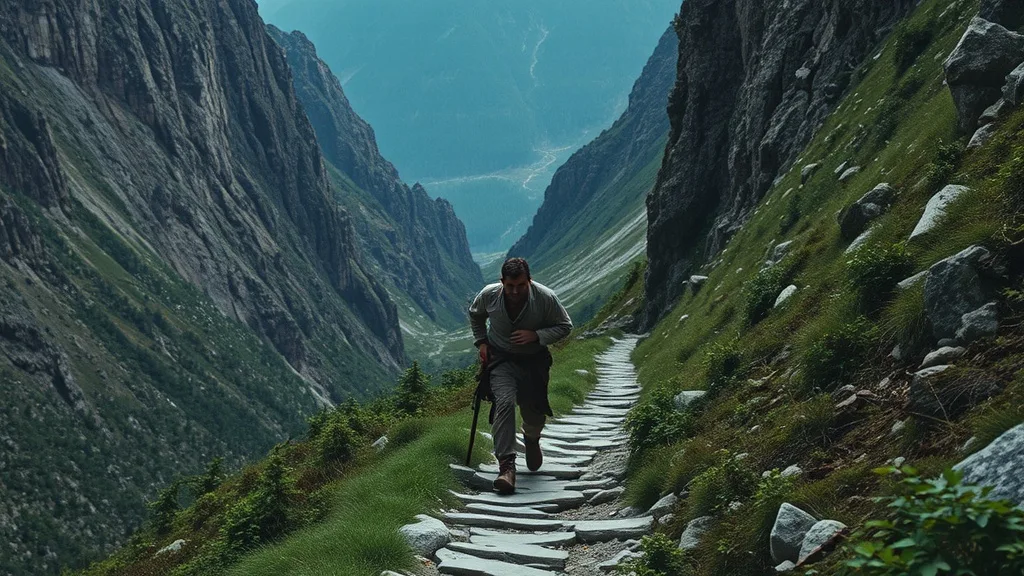 Dream symbol: downhill walking: symbolism: Overcoming Challenges