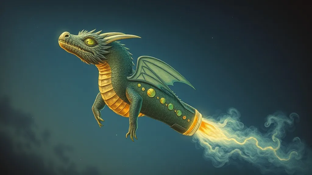 Dream symbol: dragon rocket: scenarios: Dream about a Dragon Rocket Made of Unusual Materials