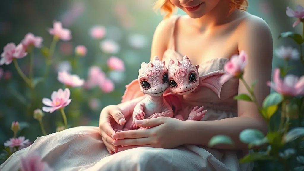 Dream symbol: baby pink dragon: scenarios: Dream about Nurturing a Baby Pink Dragon