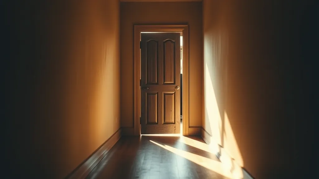 Dream symbol: ajar door: symbolism: Uncertainty Between Choices