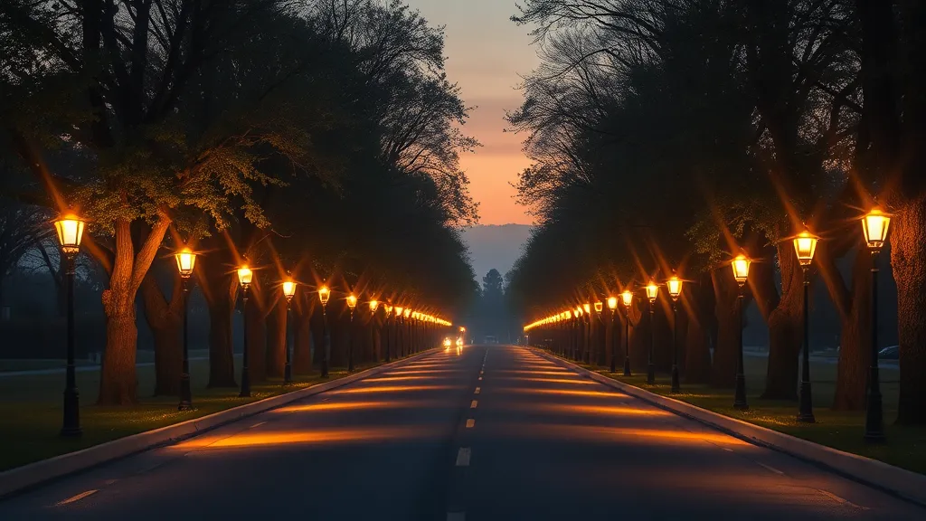 Dream symbol: avenue: scenarios: Dream about Avenue with Streetlights