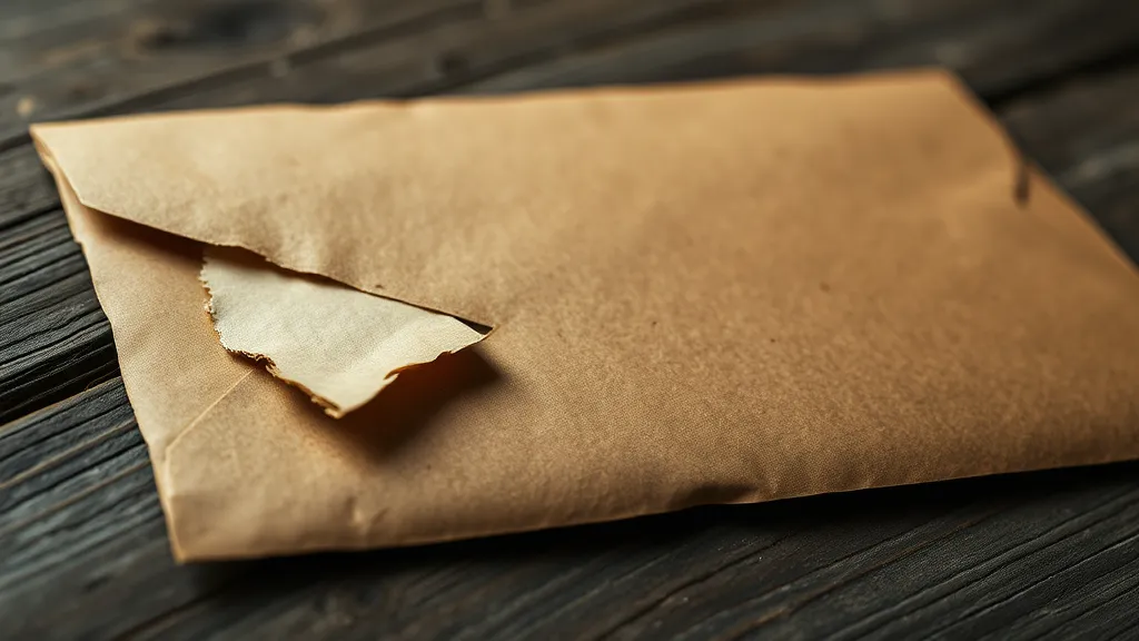 Dream symbol: big torn brown envelope: intro