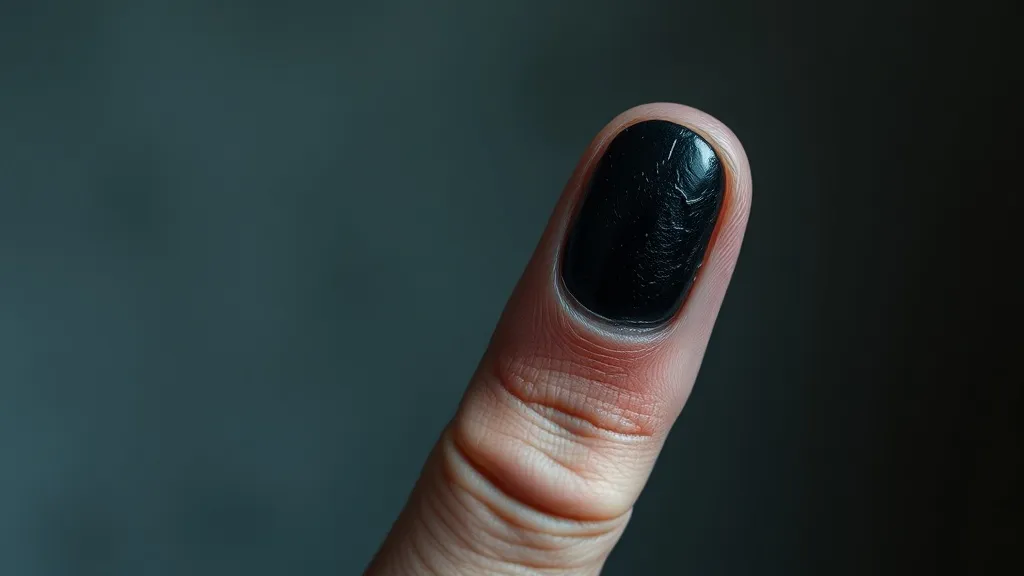 Dream symbol: black finger nail: symbolism: Indication of Hidden Fears and Anxieties