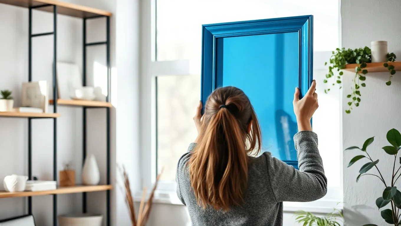Dream symbol: blue painted metal frame: scenarios: Dream about Decorating with a Blue Painted Metal Frame Dream symbol: blue painted metal frame: scenarios: Dream about Decorating with a Blue Painted Metal Frame