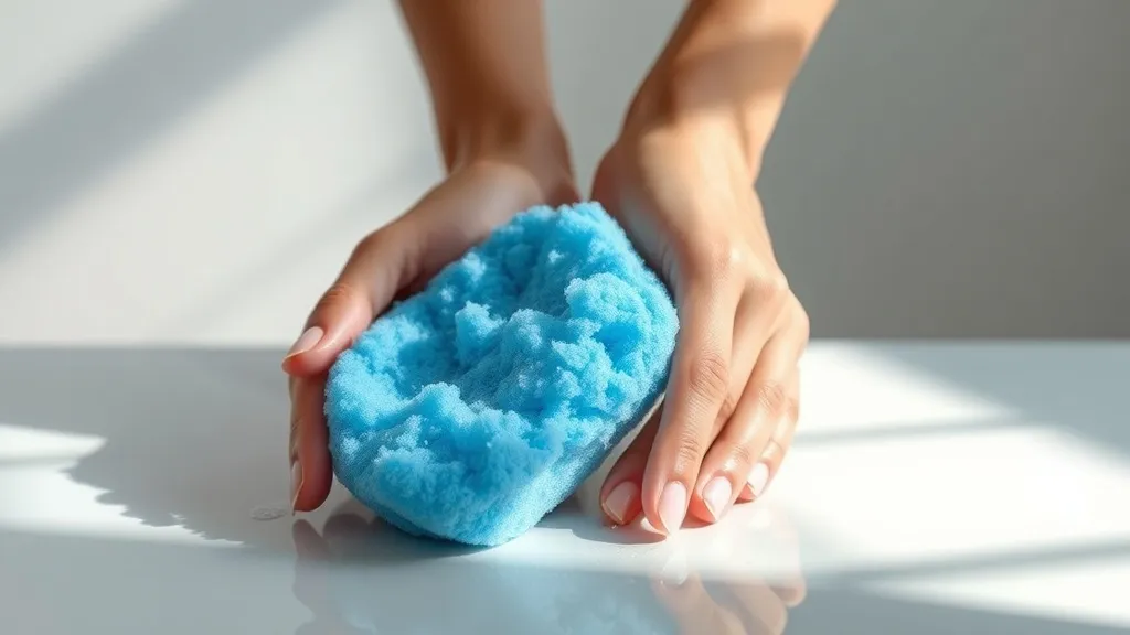 Dream symbol: blue sponge: scenarios: Dream about Cleaning with a Blue Sponge