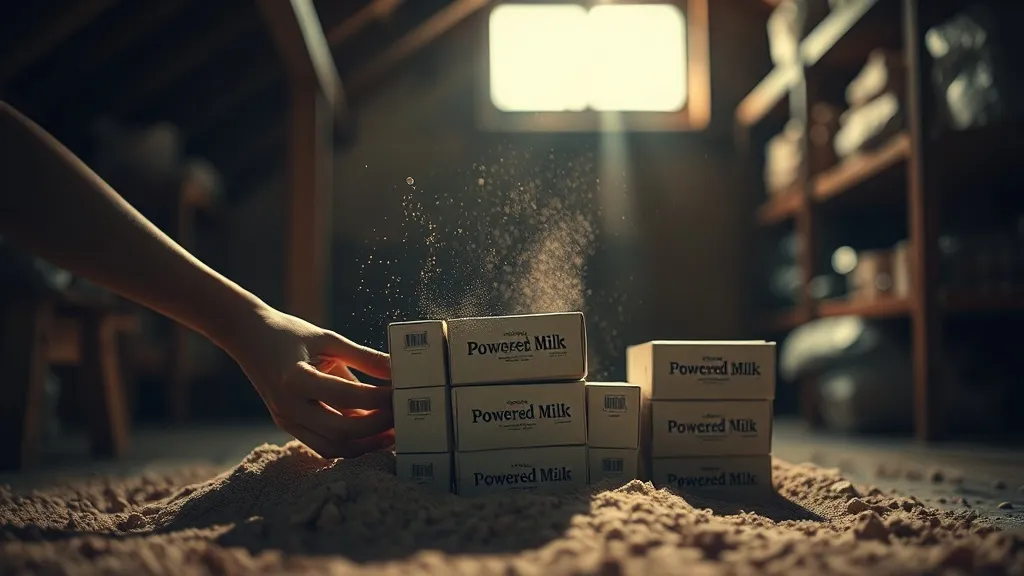 Dream symbol: boxes of powdered milk: scenarios: Dream about Finding Hidden Boxes of Powdered Milk