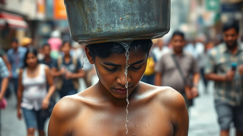 Dream symbol: bucket of water: scenarios: Dream about Bucket of Water on Head