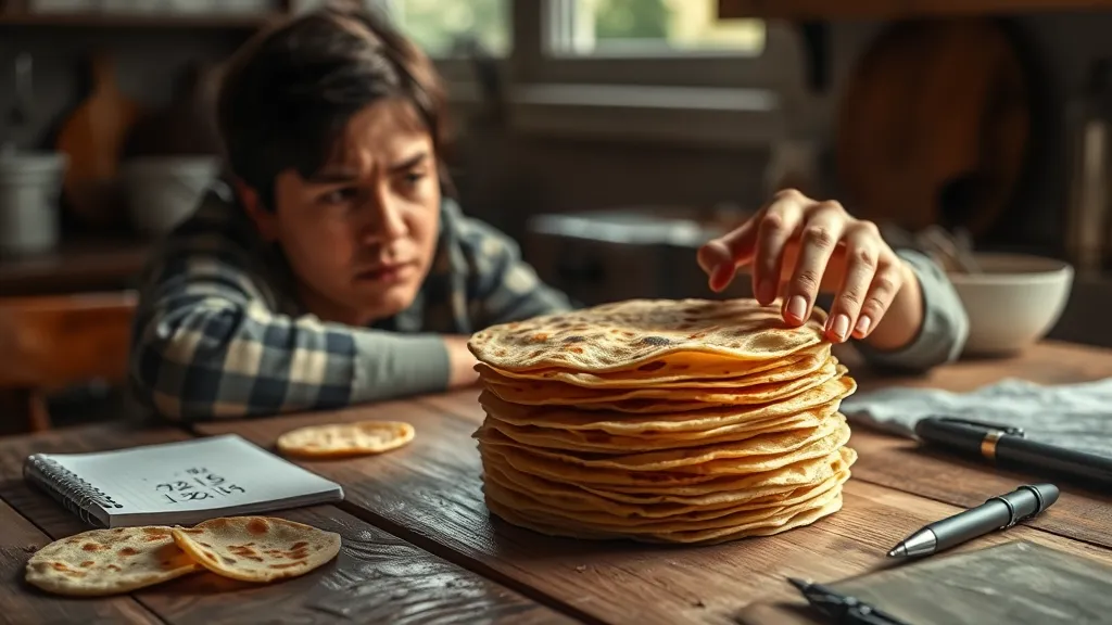 Dream symbol: counting tortillas: scenarios: Dream about Counting Tortillas and Making a Mistake