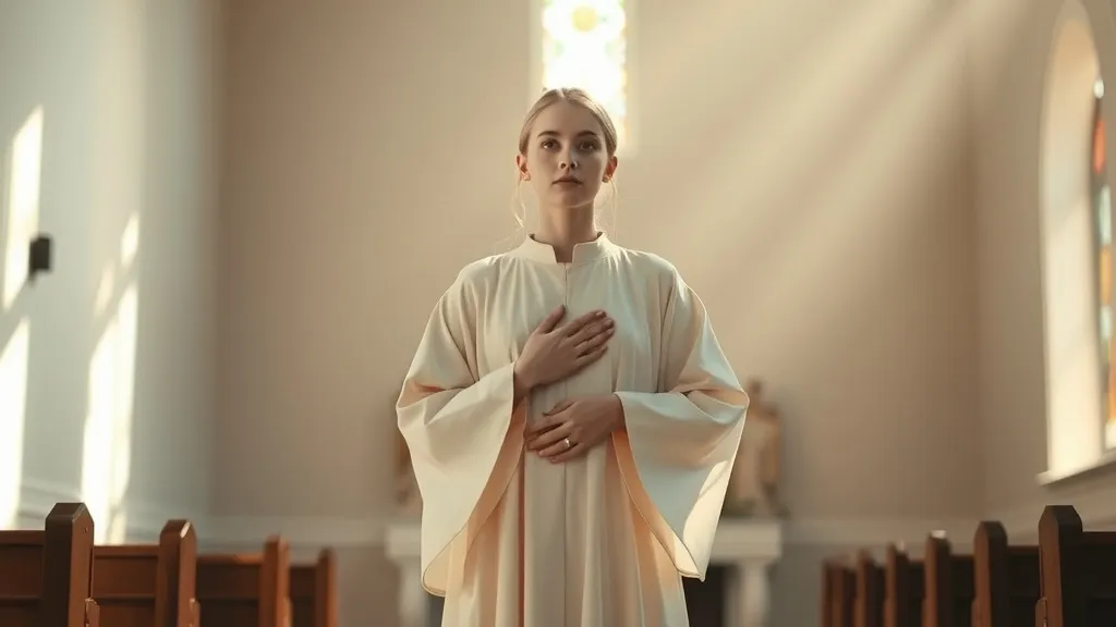 Dream symbol: cream color religious outfit: symbolism: A Call for Innocence and Sincerity