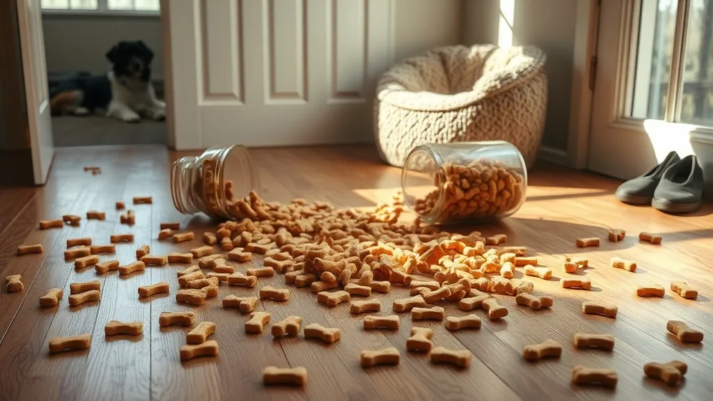 Dream symbol: dog biscuits: scenarios: Dream of Dog Biscuits Causing a Mess