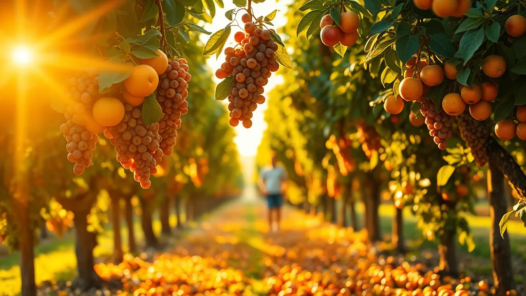 Dream symbol: falling bunch of fruits: scenarios: Dream of Falling Fruit Bunches Leading to a Harvest