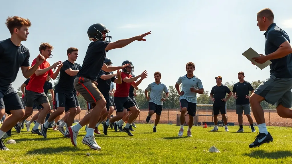 Dream symbol: football players practicing: demographics: Aspiring Sports Professionals