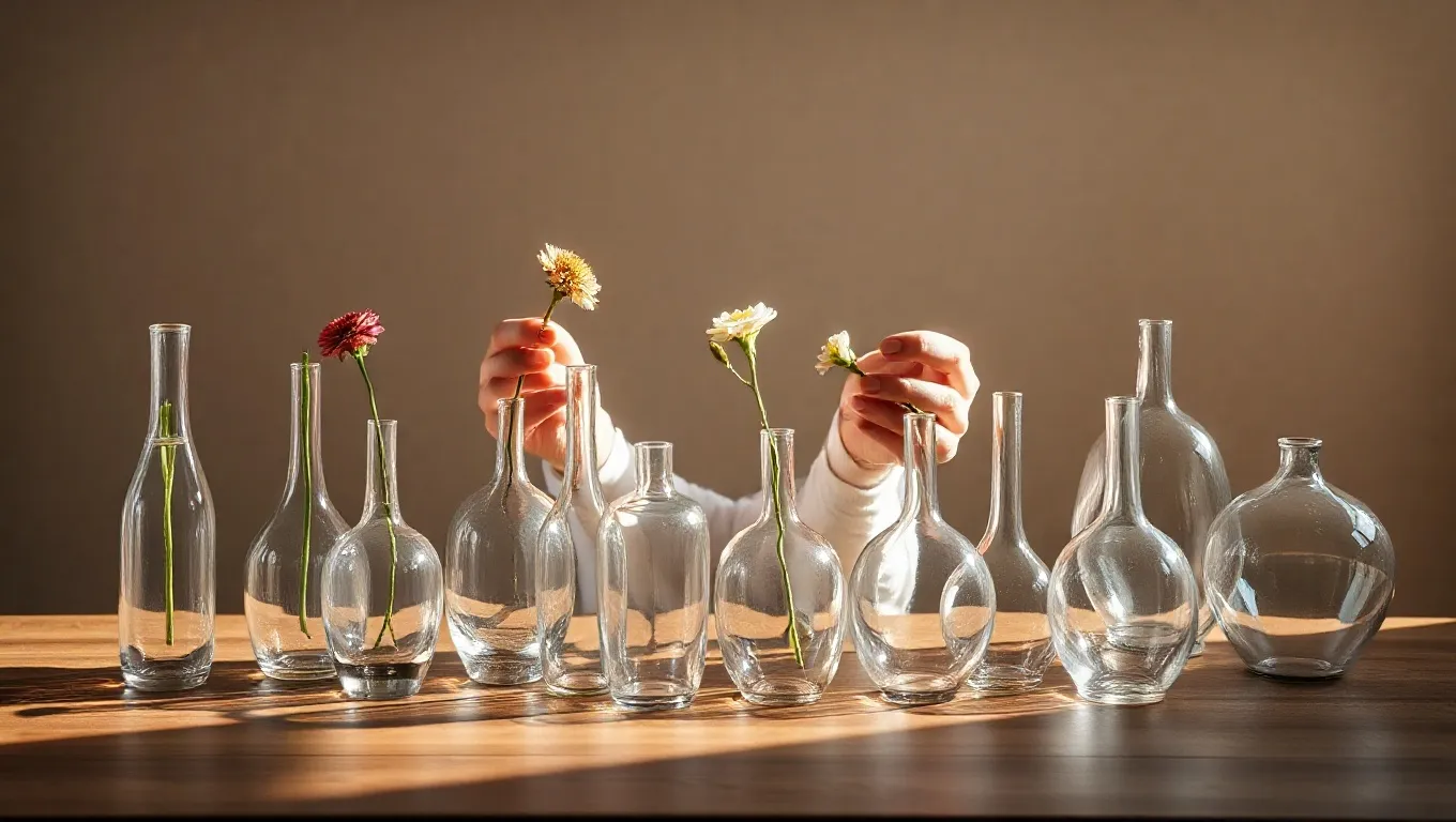 Dream symbol: glass vases: scenarios: Dream about Arranging Glass Vases Dream symbol: glass vases: scenarios: Dream about Arranging Glass Vases