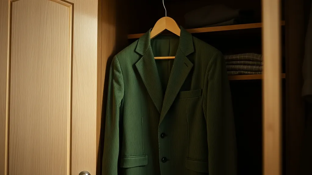 Dream symbol: green corduroy suit: scenarios: Dream About a Green Corduroy Suit in a Closet