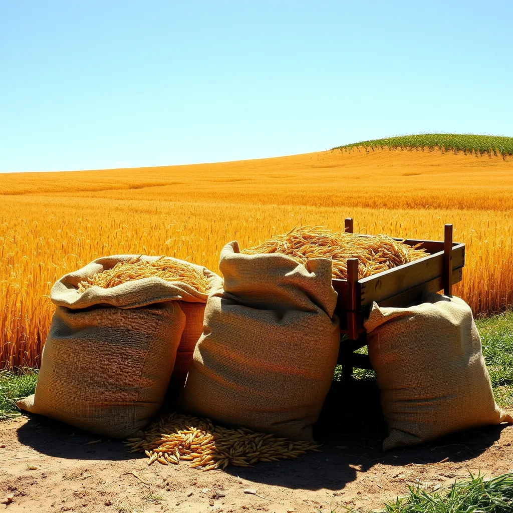 Dream symbol: heavy sacks of grain: scenarios: Dream of Heavy Sacks of Grain in a Field Dream symbol: heavy sacks of grain: scenarios: Dream of Heavy Sacks of Grain in a Field