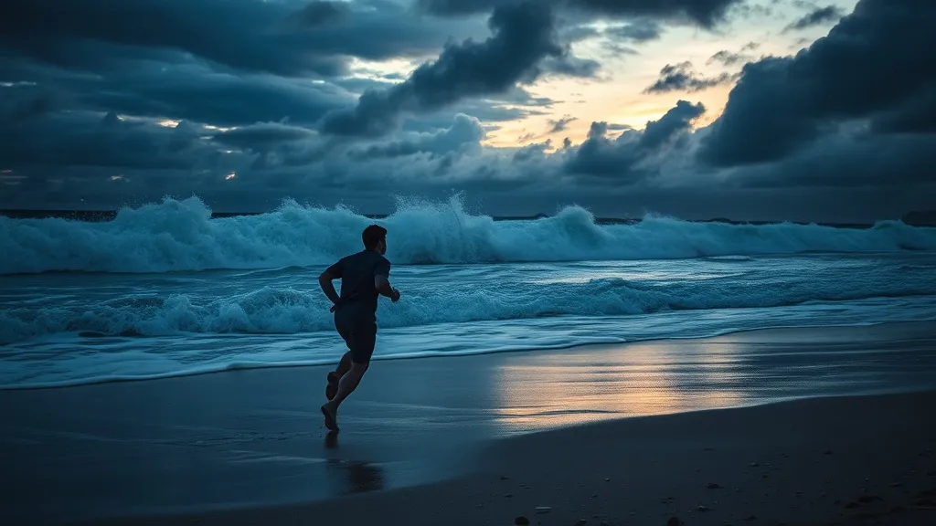 Dream symbol: high tide: scenarios: Dream of Running Away from a High Tide