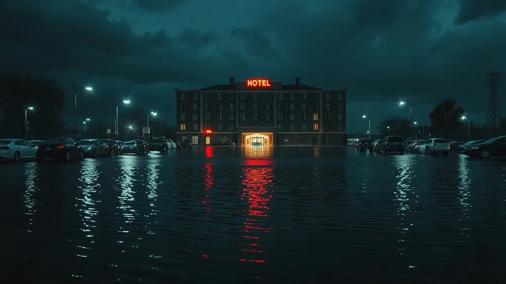 Dream symbol: hotel parking lot: scenarios: Dream of a Flooded Hotel Parking Lot