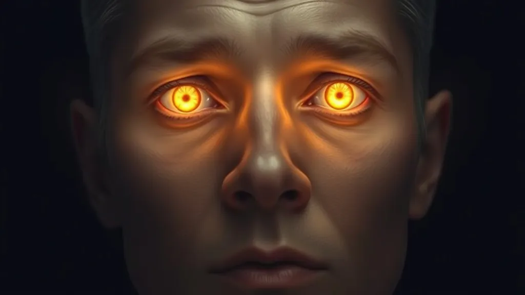 Dream symbol: large face: scenarios: Dream of a Large Face with Glowing Eyes