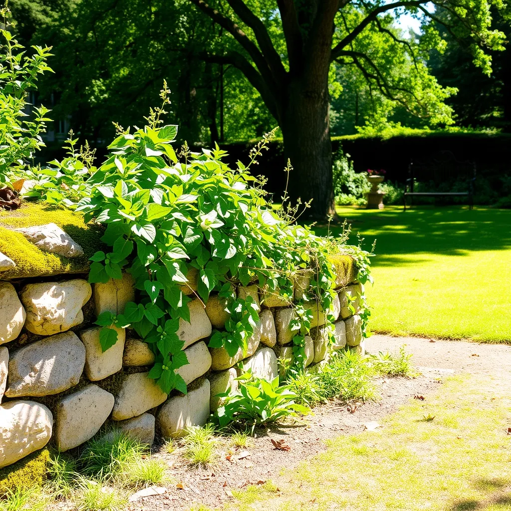 Dream symbol: low wall: scenarios: Dream of Low Wall Covered in Ivy or Plants Dream symbol: low wall: scenarios: Dream of Low Wall Covered in Ivy or Plants