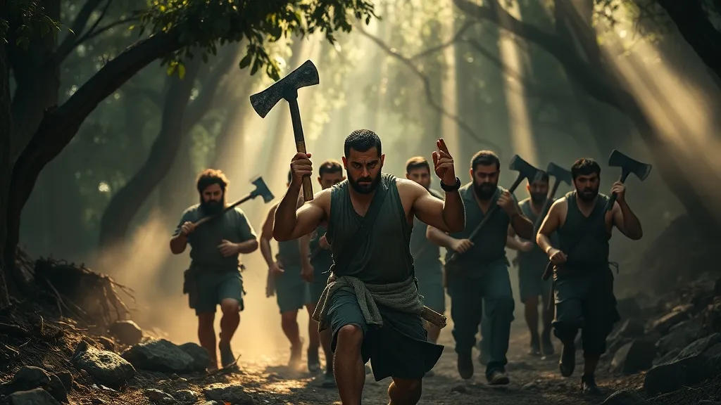 Dream symbol: men with axe: scenarios: Dream about Men with Axe Leading a Group