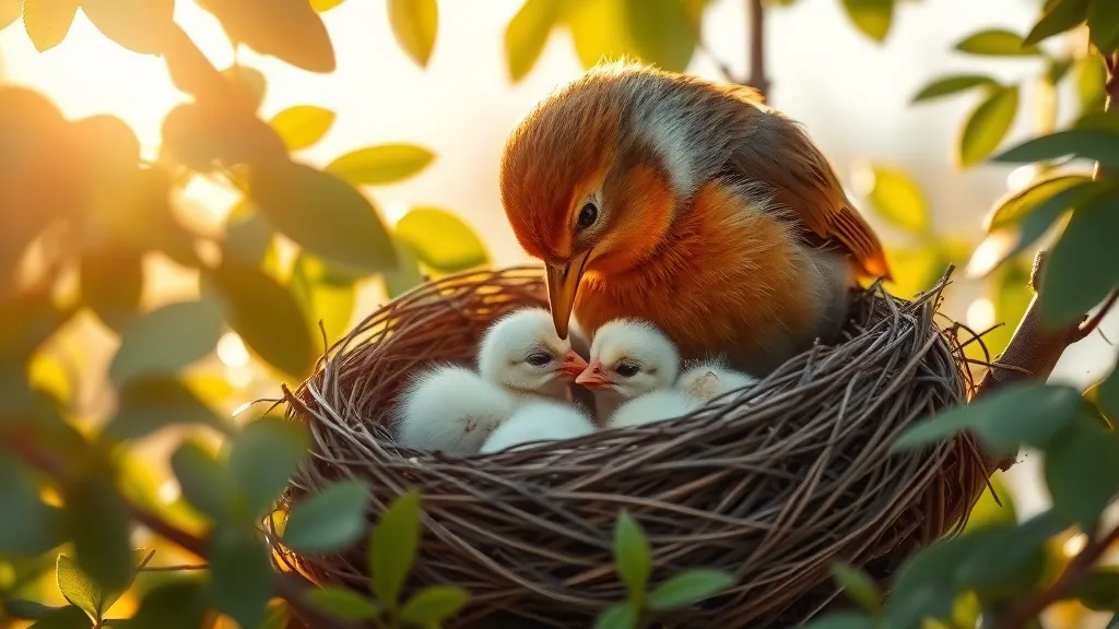 Dream symbol: mother bird: scenarios: Dream of Being Nurtured by a Mother Bird