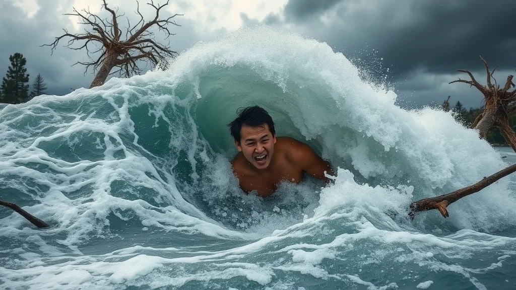Dream symbol: inability to leave: scenarios: Dream of Being in a Tsunami