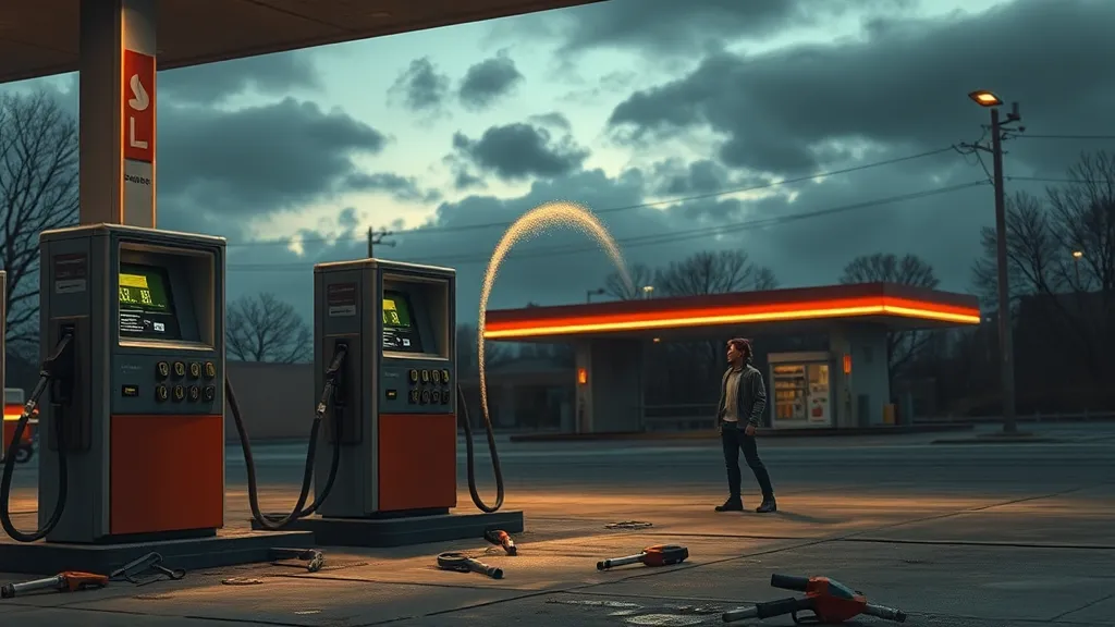 Dream symbol: petrol station: scenarios: Dream of Petrol Station Equipment Malfunction
