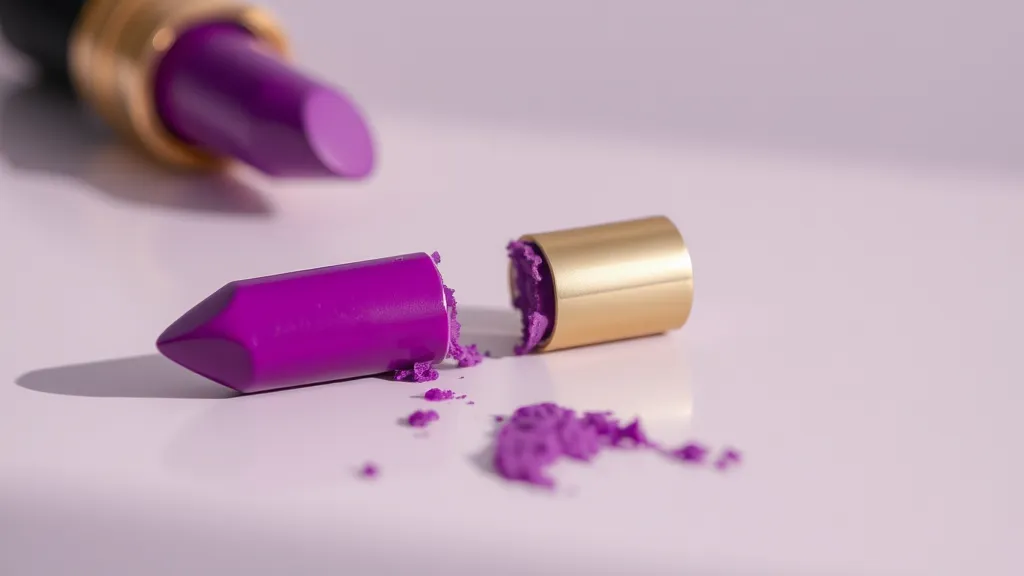 Dream symbol: purple lipstick: scenarios: Dream of Breaking Purple Lipstick