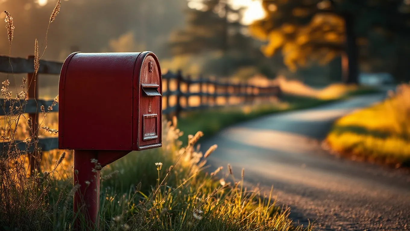 Dream symbol: red mailbox: scenarios: Dream about a Vintage Red Mailbox