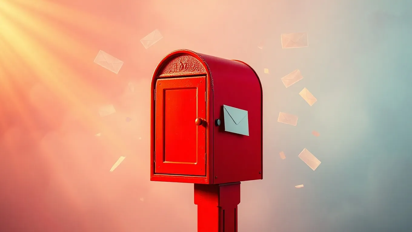 Dream symbol: red mailbox: symbolism: Representation of Emotional Expression