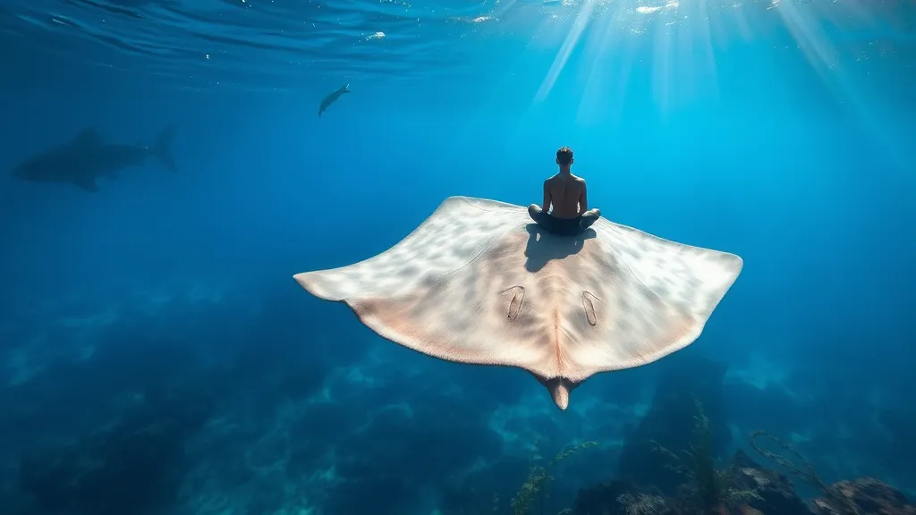 Dream symbol: riding the stingray: symbolism: Navigating Emotional Depths with Confidence
