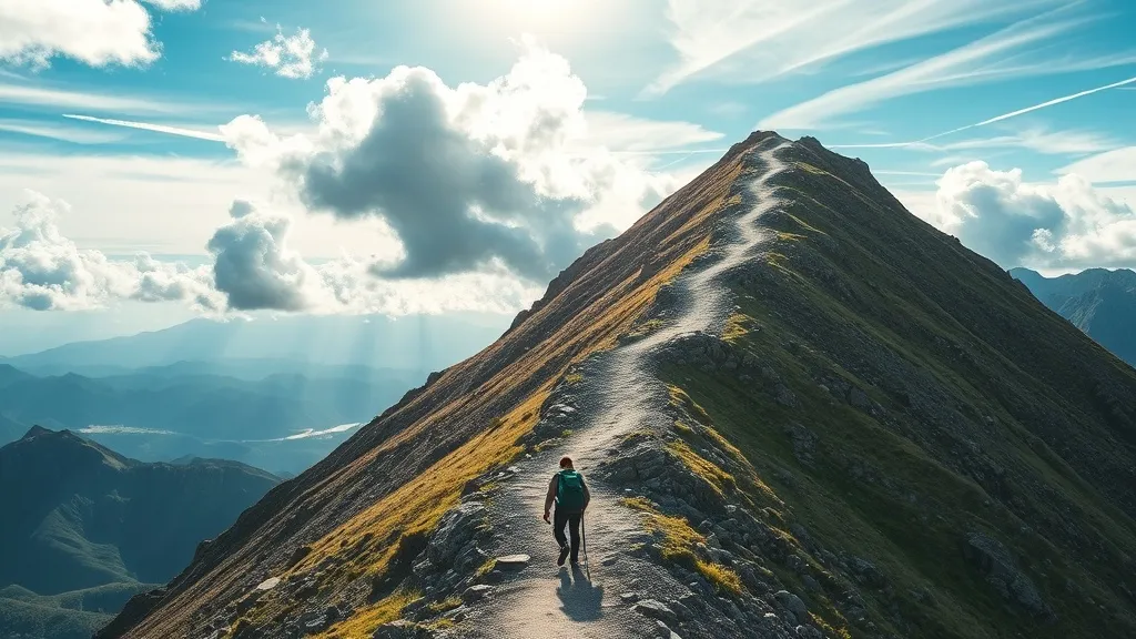Dream symbol: steep hill road: symbolism: The Path to Achievement and Success