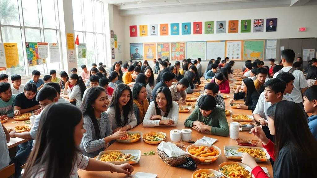 Dream symbol: students in canteen: demographics: International Students Dreaming About School Cafeterias