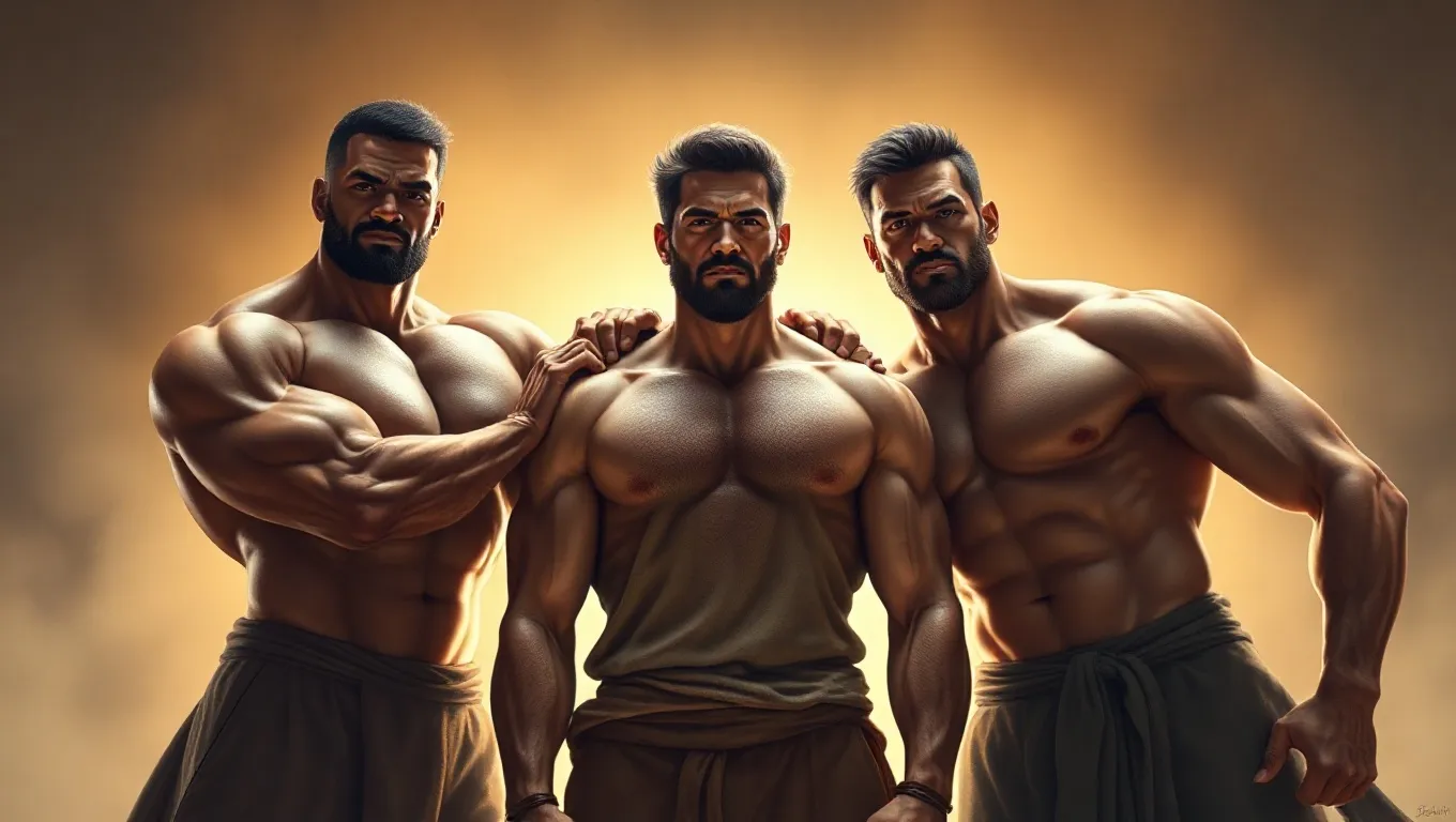 Dream symbol: three muscular men: scenarios: Dream of Three Muscular Men Protecting You Dream symbol: three muscular men: scenarios: Dream of Three Muscular Men Protecting You