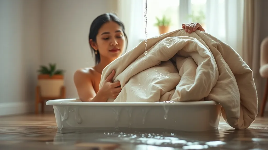 Dream symbol: wet blankets: scenarios: Dream about Washing a Wet Blanket