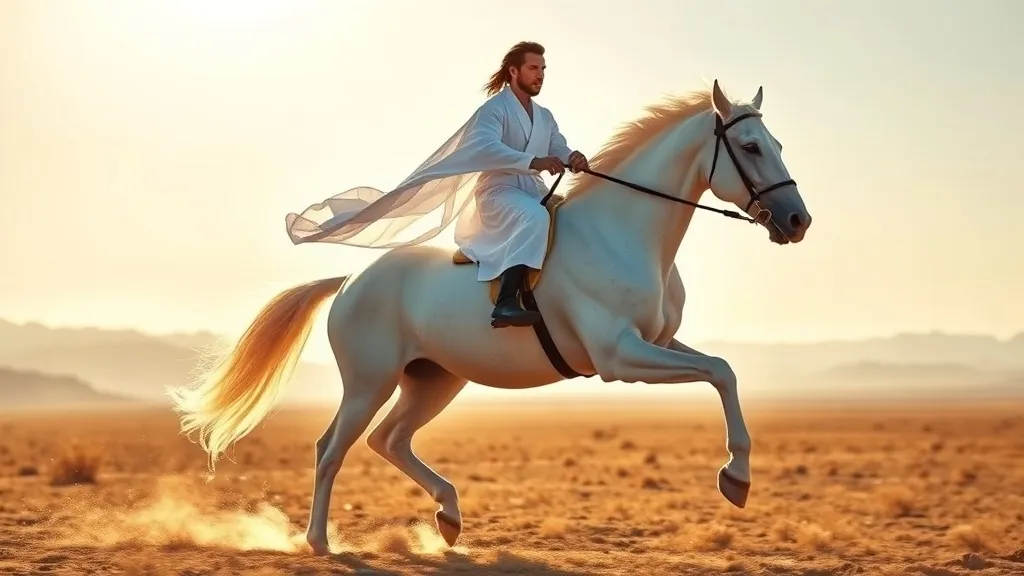 Dream symbol: white charger: scenarios: Dream about a White Charger and a Rider