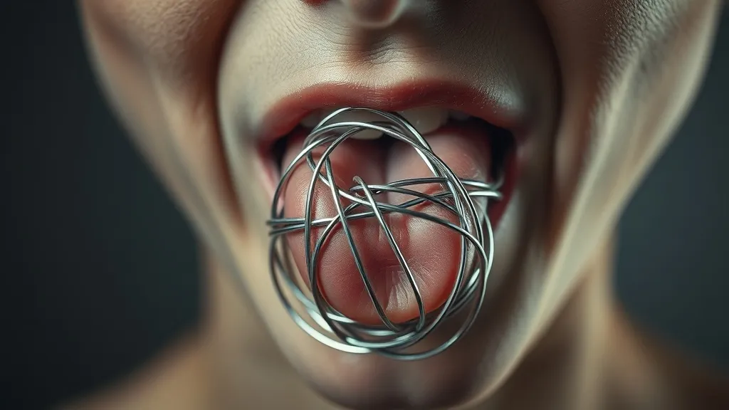 Dream symbol: wires in mouth: scenarios: Dream about Wires Wrapped Around Tongue