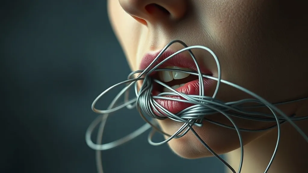 Dream symbol: wires in mouth: symbolism: Struggle to Convey Important Messages