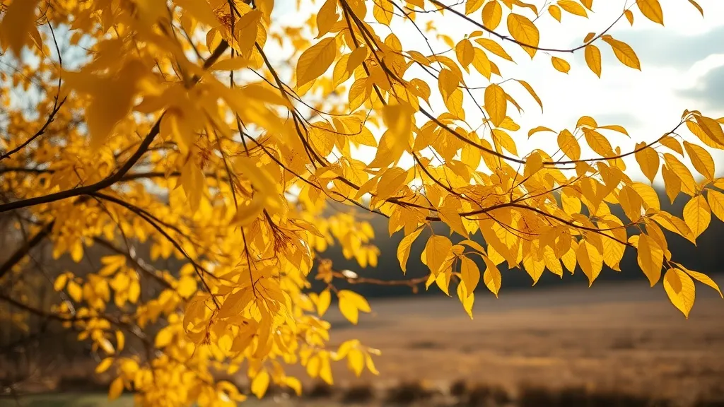 Dream symbol: yellow foliage: scenarios: Dream of Yellow Foliage in the Wind