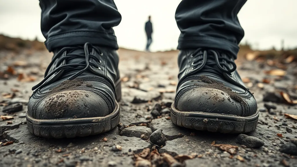 Dream symbol: becoming black and dirty: scenarios: Dream of Black and Dirty Shoes