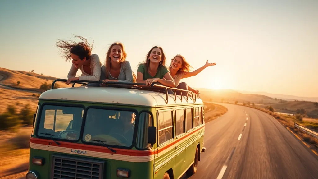 Dream symbol: being on top of the vehicle: scenarios: Dream about Riding on Top of a Vehicle with Friends