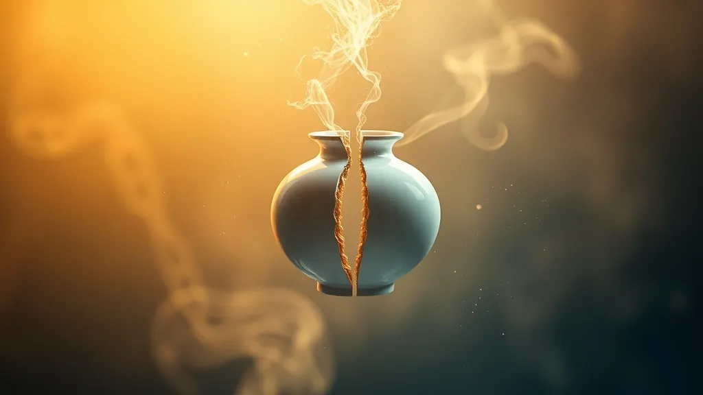 Dream symbol: break into two pieces: symbolism: Sign of Breaking Free from Constraints