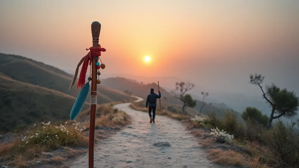 Dream symbol: decorated wooden stick: scenarios: Dream of Carrying a Decorated Wooden Stick on a Journey