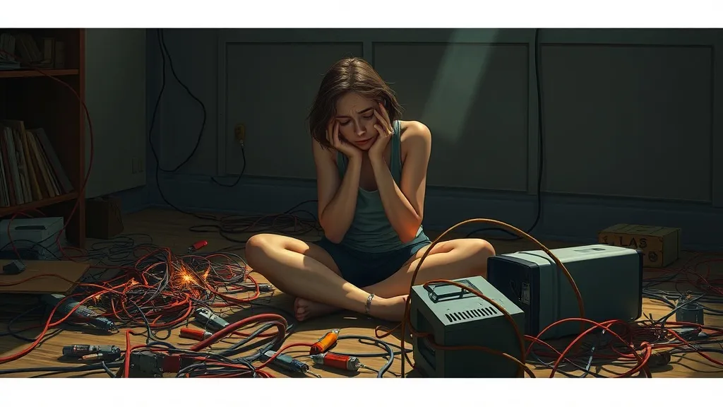 Dream symbol: electricity fixing: scenarios: Dream about Failing to Fix Electrical Problems