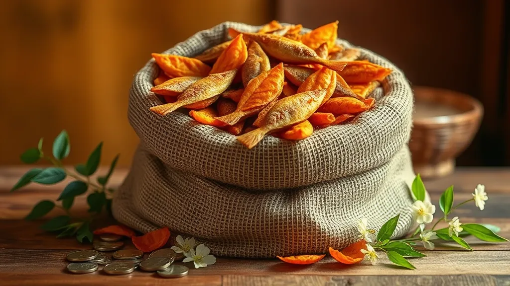 Dream symbol: large bag of fry fish: symbolism: Abundance and Prosperity in Life
